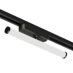 Светильник поворотный однофазный трековый STROM со светодиодом L300 мм 220В 10 Вт 150град. 4000 К IP20 черн. алюм./акрил DENKIRS DK6448-BK