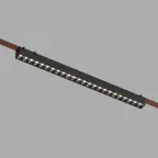 Светильник для трека-ремня Belty Grill со светодиодом L642хW40хH45 мм 48В DC 24 Вт RA90 24град. 4000 К IP20 черн. алюм. DENKIRS DK5572-BK