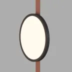 Светильник для трека-ремня Belty Flow со светодиодом D168хH29.5 мм 48В DC 10 Вт RA90 120град. 3000 К IP20 черн. алюм. DENKIRS DK5567-BK