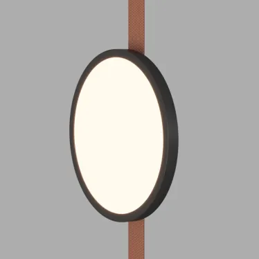 Светильник для трека-ремня Belty Flow со светодиодом D168хH29.5 мм 48В DC 10 Вт RA90 120град. 3000 К IP20 черн. алюм. DENKIRS DK5567-BK