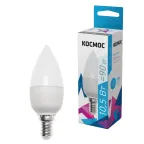 Лампа светодиодная LED 10.5Вт Свеча 220В Е14 D37х100 4500К белый 840 лм