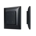 Панель кнопочная SMART-RF-801-22-1G-DIM-SUF Black 3V, 2.4G, IP20, Пластик, 5 лет