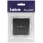 Розетка Intro Accent 6-201-05 2P, 16А-250В, IP20, СУ, антрацит