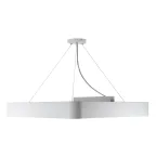 Светильник светодиодный Geometria Delta SPO-152-W-40K-048 48Вт 4000К 3500Лм IP40 800х800х80 белый подвесной