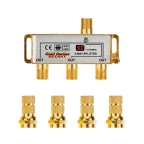 Делитель ТВ х 3 + 4шт. F BOX 5-1000 МГц GOLD,