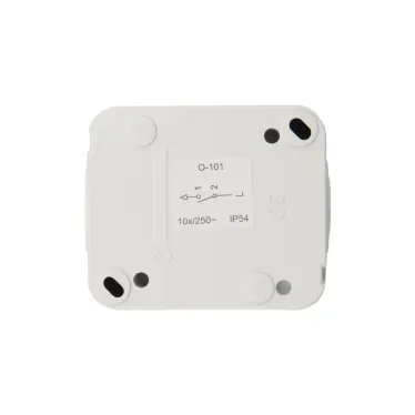 Выключатель одноклавишный Mini OG IP54, о/у, белый