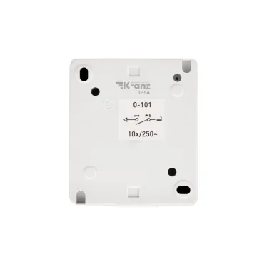 Выключатель одноклавишный INDUSTRIAL IP54, о/у, белый