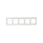 BRITE Рамка 5 постов РУ-5-Бр белый рифленый IEK