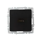 BRITE Розетка HDMI РHDMI-0-БрЧ черный