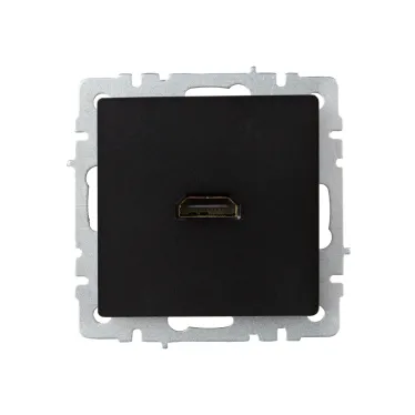 BRITE Розетка HDMI РHDMI-0-БрЧ черный