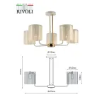 Люстра Evonne 2088-305 5 х Е14 40 Вт классика
