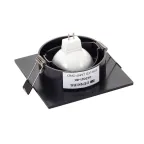 Светильник встраиваемый IP20 10 Вт GU5.3 LED черн. пластик DENKIRS DK3021-BK