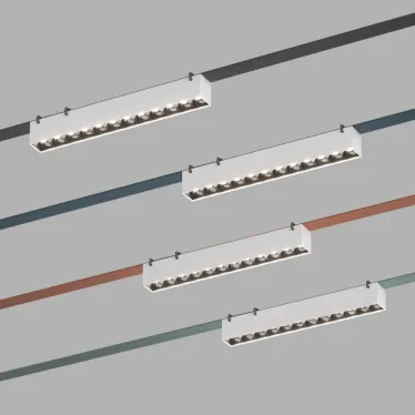 Светильник для трека-ремня Belty Grill со светодиодом L323хW40хH45 мм 48В DC 12 Вт RA90 24град. 4000 К IP20 бел. с черным алюм. DENKIRS DK5570-WB