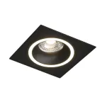 Светильник встраиваемый IP20 до 15 Вт GU10 LED черн. алюм. DENKIRS DK2061-BK