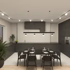 Светильник рассеивающий SMART MOON 5 Вт DIM 3000 К-6000 К 100 мм черн. акрил DENKIRS DK8050-BK