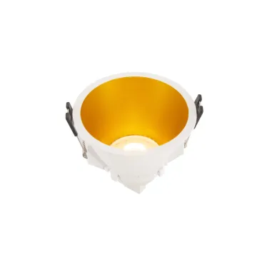 Светильник встраиваемый IP20 10 Вт GU5.3 LED бел./зол. пластик DENKIRS DK3026-WG