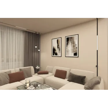 Светильник подвесной SMART MOON 12 Вт DIM 3000 К-6000 К черн. алюм. акрил DENKIRS DK8056-BK