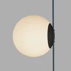 Светильник для трека-ремня Belty Orb со светодиодом D180хH181 мм 48В DC 10 Вт RA90 120град. 3000 К IP20 бел. акрил DENKIRS DK5553-BK