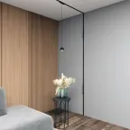 Светильник для трека Air Hang со светодиодом 80х76 мм 48В DC 5 Вт RA-95 120град. 3000 К IP20 черн. алюм. DENKIRS DK5316-BK