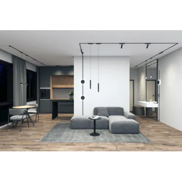 Светильник для трека Air Grill 4000 со светодиодом L230хW26хH36 мм 48В DC 12 Вт RA-90 36град. 4000 К IP20 черн. алюм. DENKIRS DK5335-BK