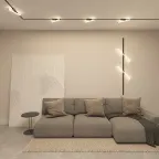 Светильник поворотный однофазный трековый STROM со светодиодом L300 мм 220В 10 Вт 150град. 4000 К IP20 черн. алюм./акрил DENKIRS DK6448-BK