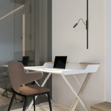 Светильник для трека Air Spot 4000 со светодиодом 26х495 мм 48В DC 2 Вт RA-90 24град. 4000 К IP20 черн. алюм. DENKIRS DK5343-BK