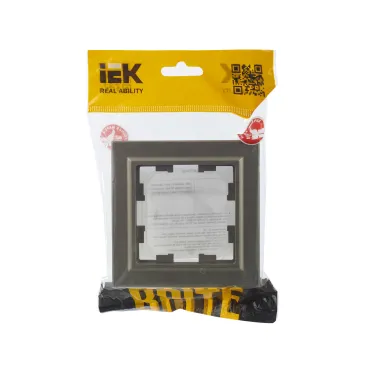 BRITE Рамка 1 пост IP44 РУ-1-БрШ-44 шампань