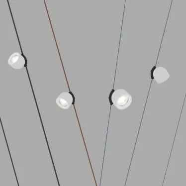 Светильник поворотный для трека-ремня Belty Spot со светодиодом D100хH107 мм 48В DC 12 Вт RA90 38град. 4000 К IP20 бел. с черн. алюм. DENKIRS DK5540-WH+BK