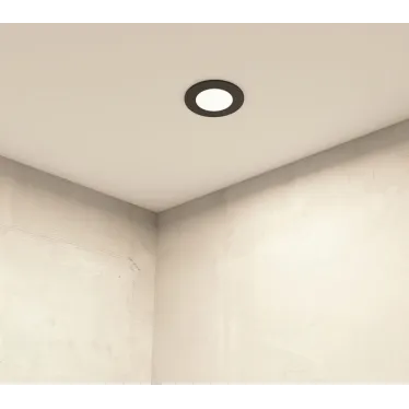 Светильник встраиваемый влагозащищенный IP65 до 10 Вт LED GU5.3 черн. DENKIRS DK3101-BK