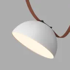 Светильник для трека-ремня Belty Flow со светодиодом D220хH117 мм 48В DC 24 Вт RA90 120град. 3000 К IP20 бел. с черн. алюм. DENKIRS DK5561-WH+BK