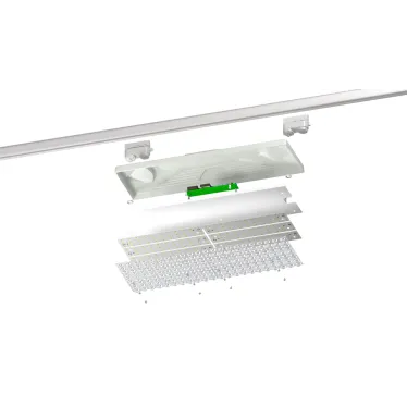 Светильник L-store 73Вт диаграмма ГСП2 5000K на шинопровод 220AC IP20 серый