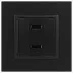 Устройство зарядное USB, 5В-2100мА, Эра Elegance, антрацит, 14-4110-05