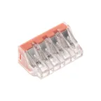 Экспресс-клемма СМК 773-174 с пастой, 4-проводная 0,75-6 мм2, 5 шт.