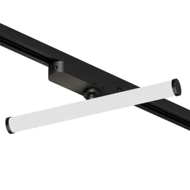 Светильник поворотный однофазный трековый STROM со светодиодом L300 мм 220В 10 Вт 150град. 4000 К IP20 черн. алюм./акрил DENKIRS DK6448-BK