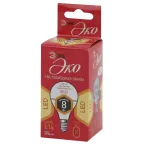 Лампа светодиодная LED P45-8W-827-E14(диод,шар,8Вт,тепл,E14)