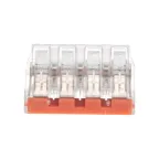 Экспресс-клемма СМК 773-174 с пастой, 4-проводная 0,75-6 мм2, 5 шт.