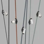 Светильник поворотный для трека-ремня Belty Spot со светодиодом D35хL126.5 мм 48В DC 7 Вт RA90 30град. 4000 К IP20 бел. с черн. алюм. DENKIRS DK5546-BW+BK