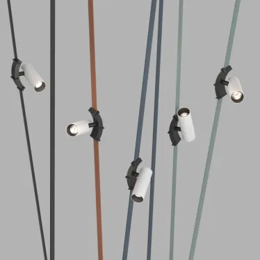 Светильник поворотный для трека-ремня Belty Spot со светодиодом D35хL126.5 мм 48В DC 7 Вт RA90 30град. 4000 К IP20 бел. с черн. алюм. DENKIRS DK5546-BW+BK