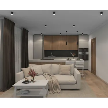 Светильник накладной IP20 5 Вт LED 4000 черн. алюм./акрил DENKIRS DK4013-BK