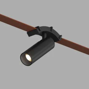 Светильник поворотный для трека-ремня Belty Spot со светодиодом D35хL126.5 мм 48В DC 7 Вт RA90 30град. 3000 К IP20 черн. алюм. DENKIRS DK5547-BK