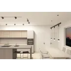 Светильник подвесной SMART MOON 12 Вт DIM 3000 К-6000 К черн. алюм. акрил DENKIRS DK8056-BK