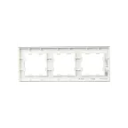 BRITE Рамка 3 поста РУ-3-2-Бр стекло белый матовый IEK