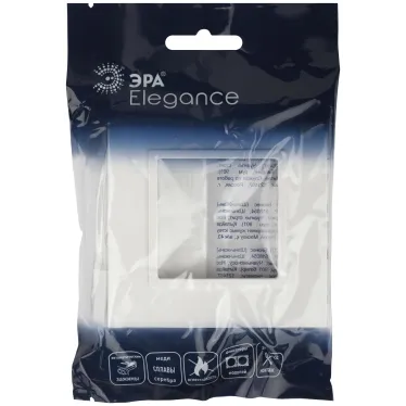 Рамка для розеток и выключателей Elegance 14-5011-01 Classic, на 1 пост, белый