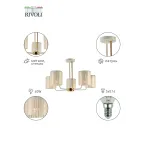 Люстра Evonne 2088-305 5 х Е14 40 Вт классика