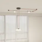 Светильник поворотный для трека-ремня Belty Spot со светодиодом D100хH107 мм 48В DC 12 Вт RA90 38град. 4000 К IP20 бел. с черн. алюм. DENKIRS DK5540-WH+BK