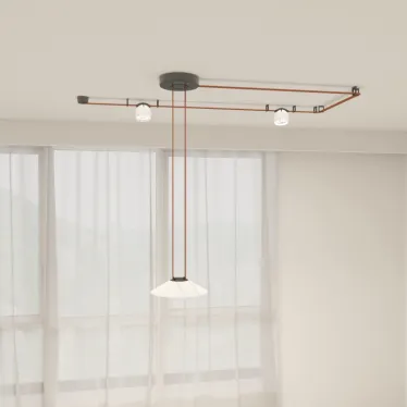 Светильник поворотный для трека-ремня Belty Spot со светодиодом D100хH107 мм 48В DC 12 Вт RA90 38град. 4000 К IP20 бел. с черн. алюм. DENKIRS DK5540-WH+BK