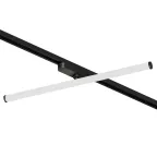 Светильник поворотный однофазный трековый STROM со светодиодом L600 мм 220В 15 Вт 150град. 4000 К IP20 черн. алюм./акрил DENKIRS DK6648-BK