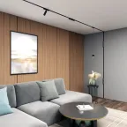 Светильник для трека Air Grill 4000 со светодиодом L230хW26хH36 мм 48В DC 12 Вт RA-90 36град. 4000 К IP20 черн. алюм. DENKIRS DK5335-BK