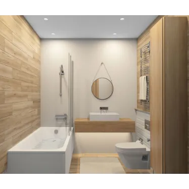 Светильник встраиваемый влагозащищенный IP65 10 Вт GU5.3 LED бел. пластик DENKIRS DK3103-WH