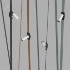 Светильник поворотный для трека-ремня Belty Spot со светодиодом D35хL126.5 мм 48В DC 7 Вт RA90 30град. 4000 К IP20 бел. с черн. алюм. DENKIRS DK5546-BW+BK